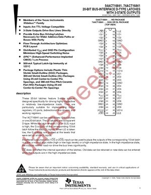 74ACT16841DL datasheet  